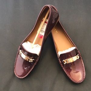 Coach metallic cherry loafers